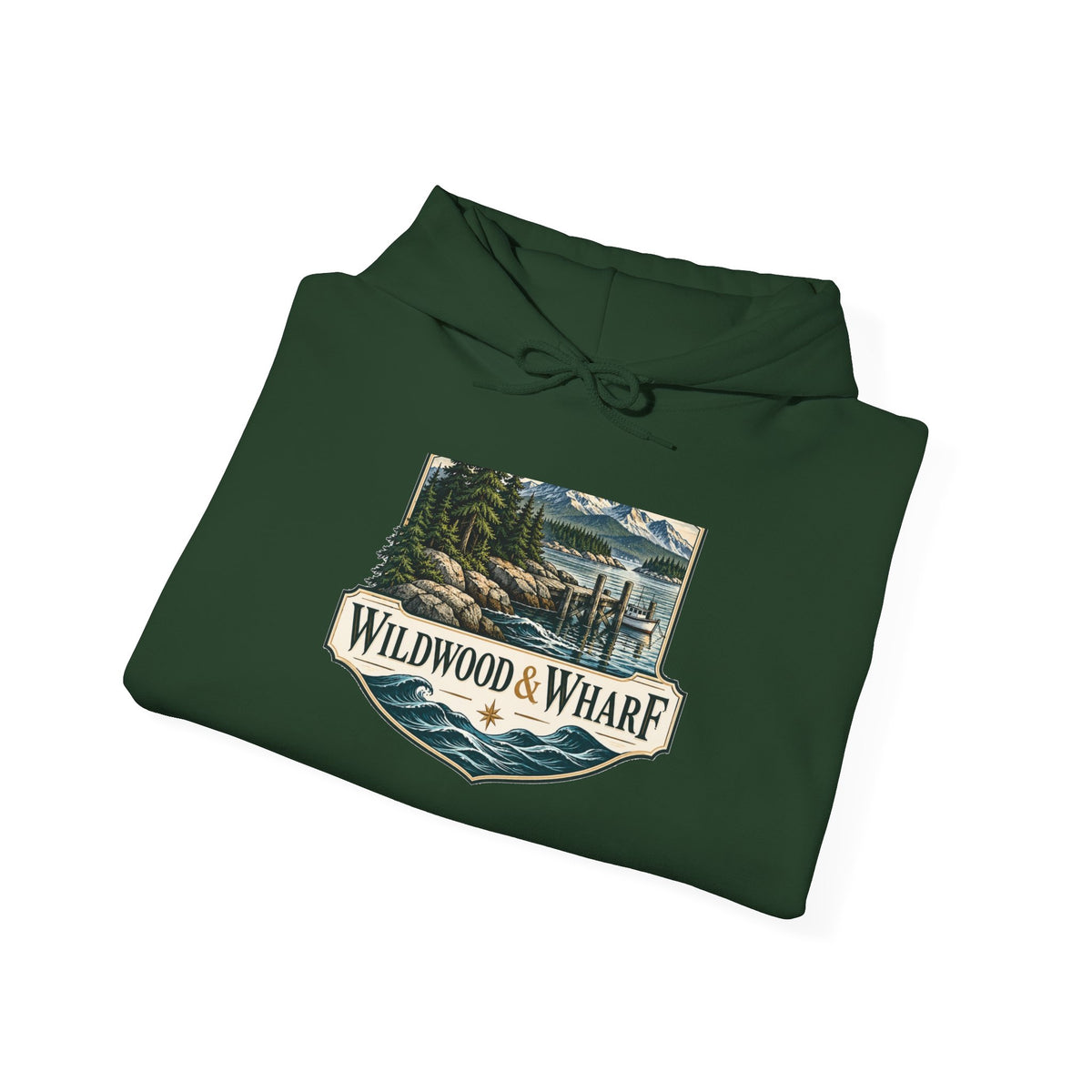 Wildwood & Wharf Hoodie - Harbor Badge