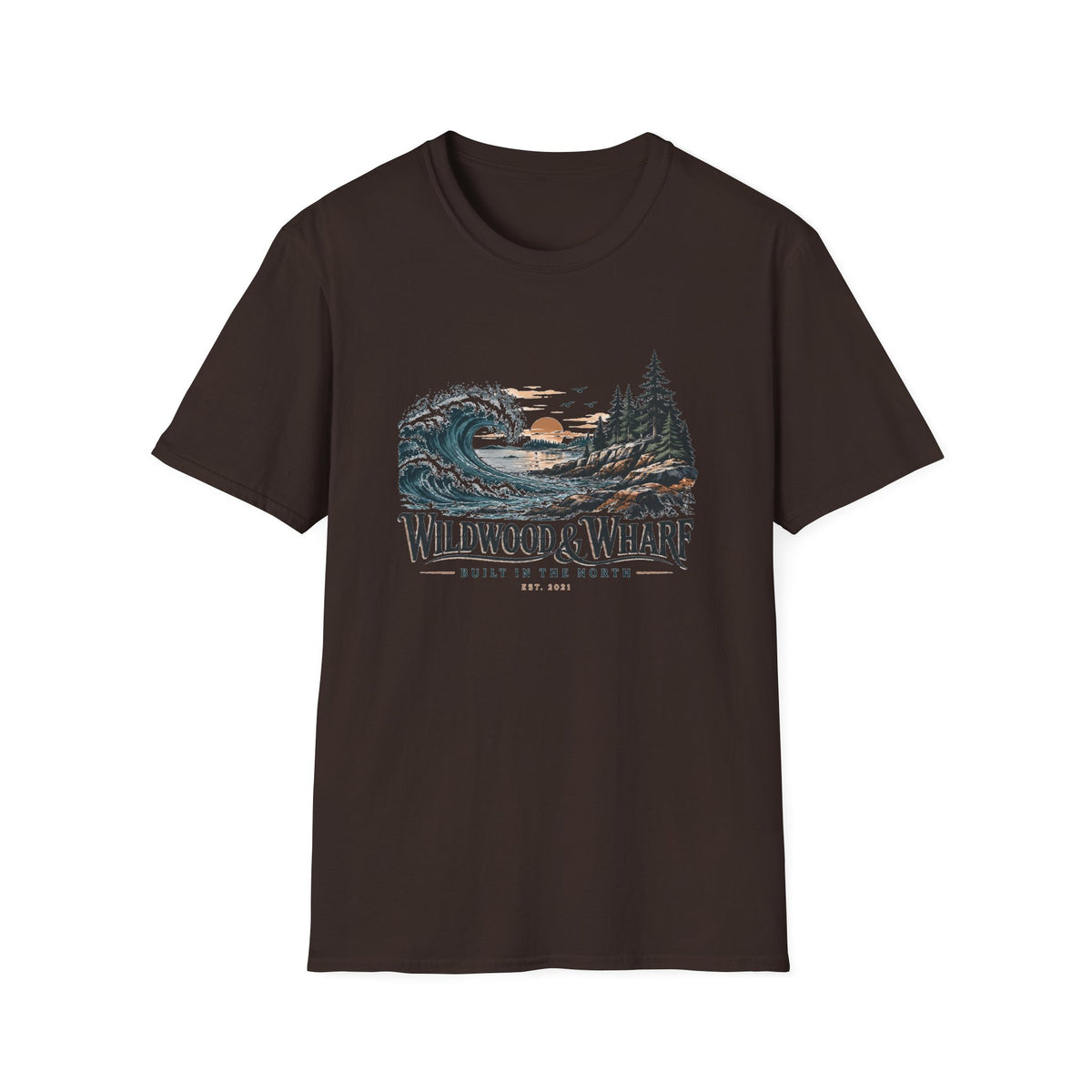 Wildwood & Wharf Tide Wave Tee