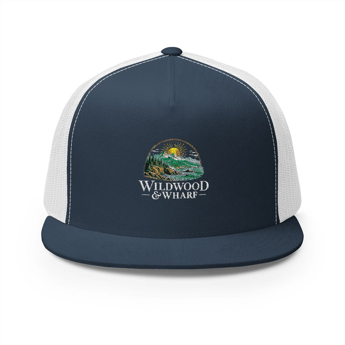Wildwood & Wharf Mountain Sunrise Trucker Hat