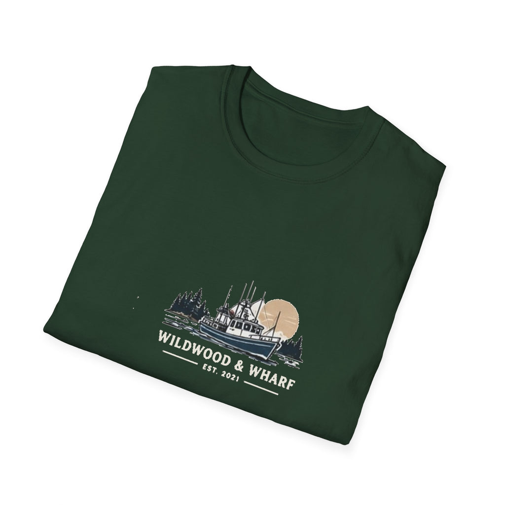 Wildwood & Wharf Fishing Boat Tee
