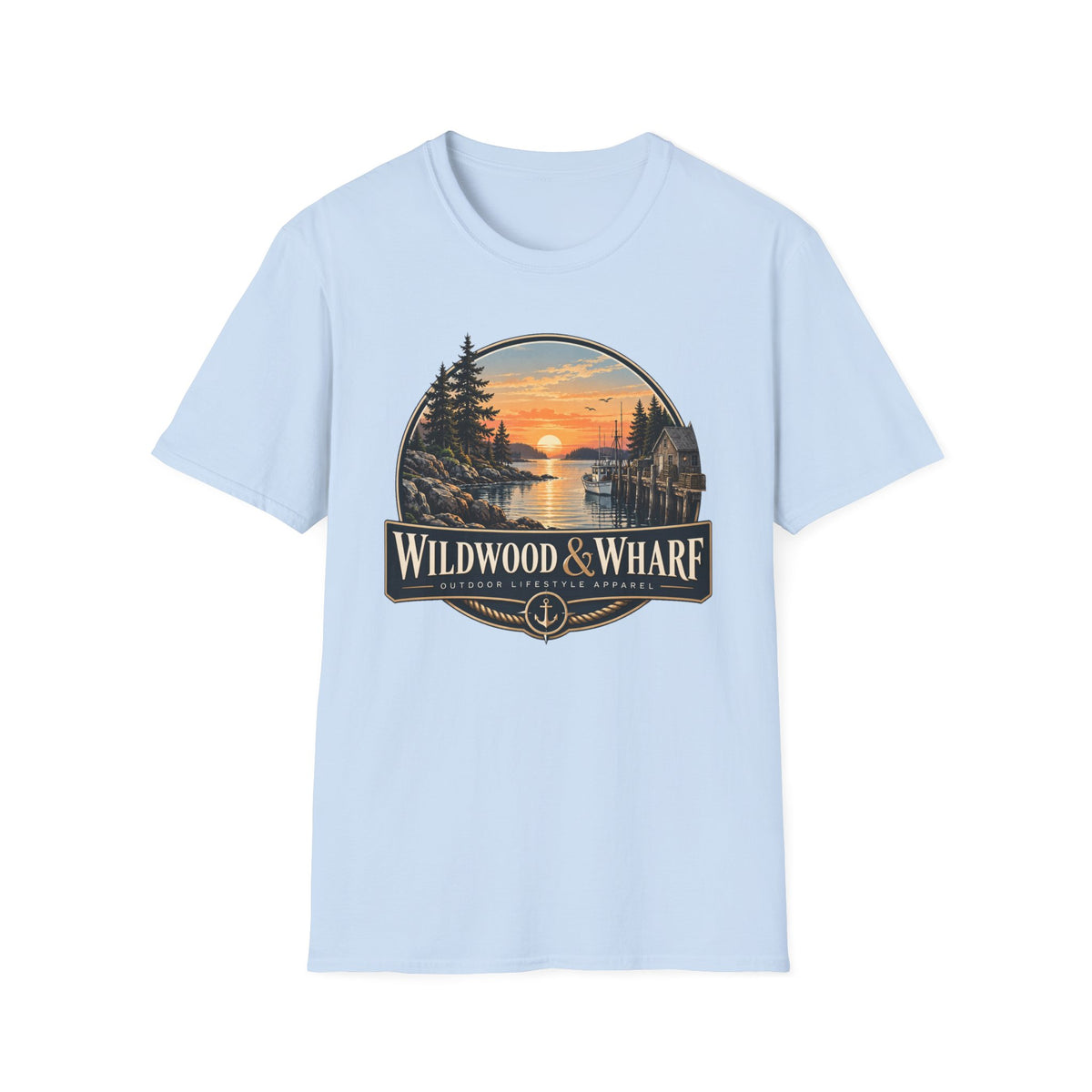 Wildwood & Wharf Harbor Sunset Tee