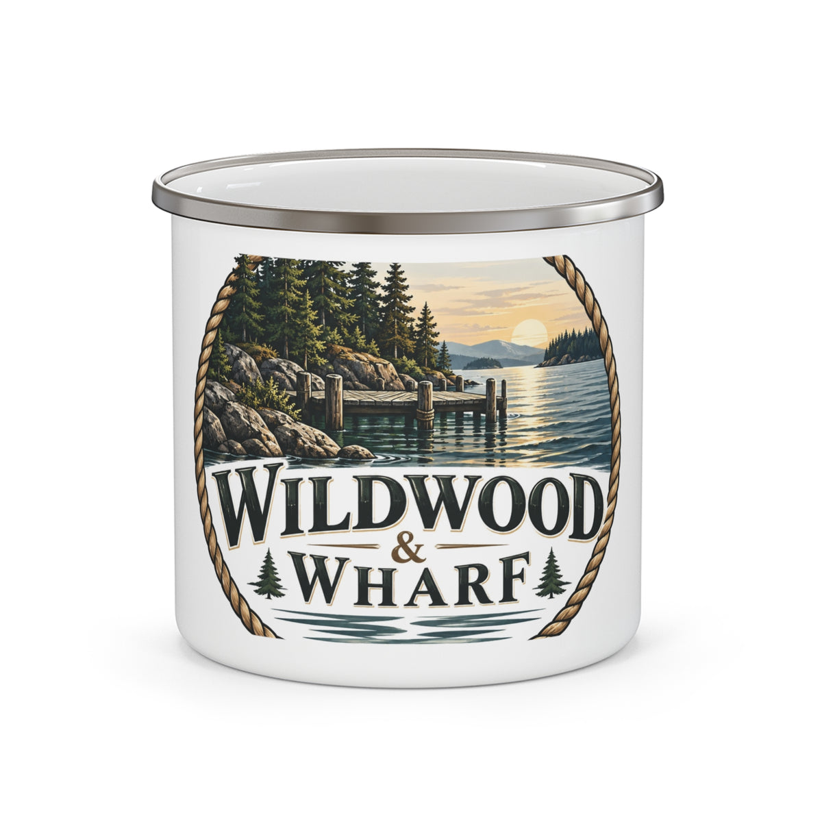 Wildwood & Wharf Rope Circle Camp Mug