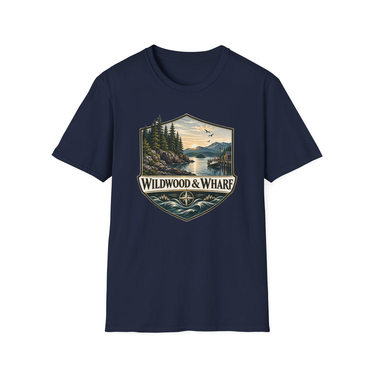 Wildwood & Wharf Harbor Shield Tee