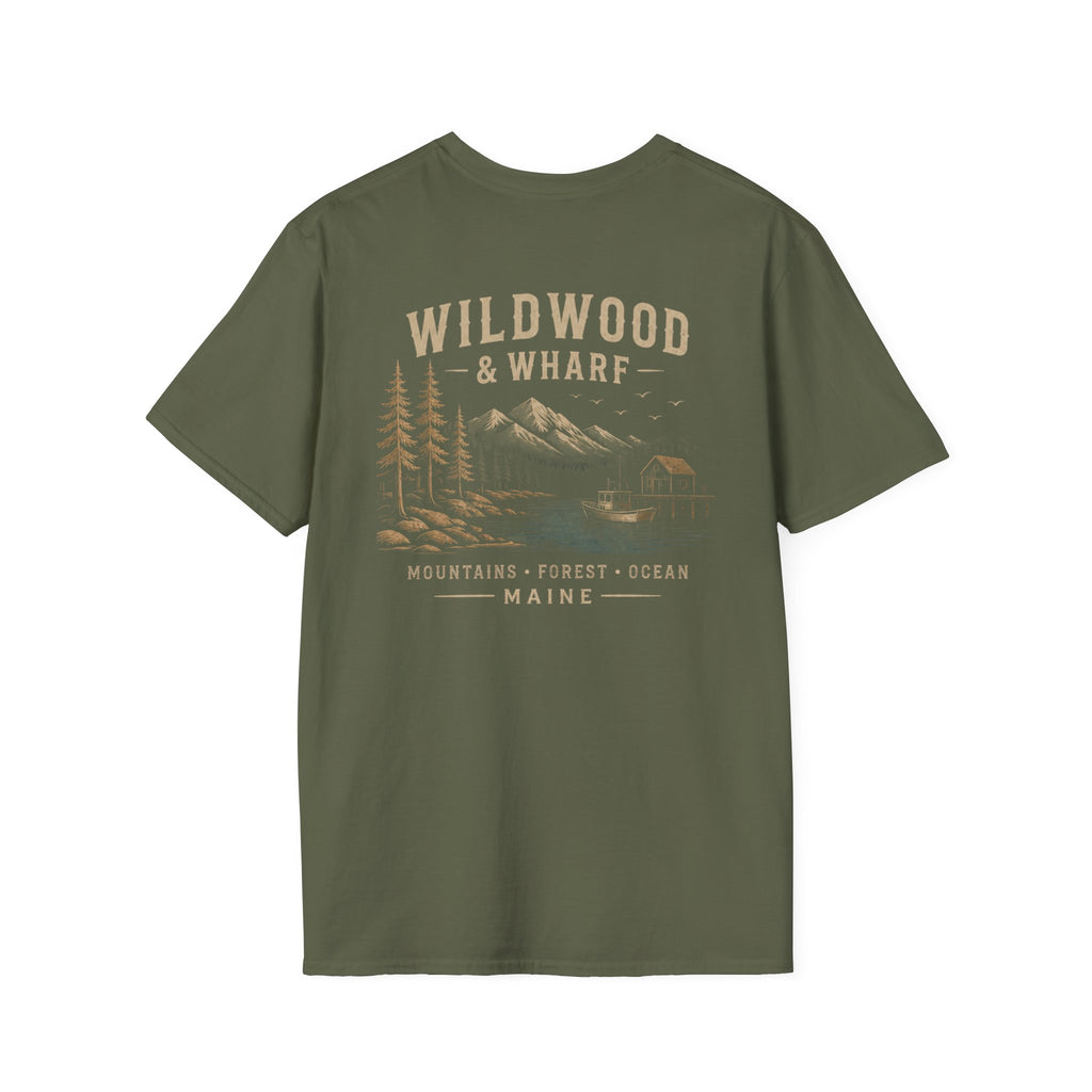 Wildwood & Wharf Logo T-Shirt — Mountains|Forest|Ocean