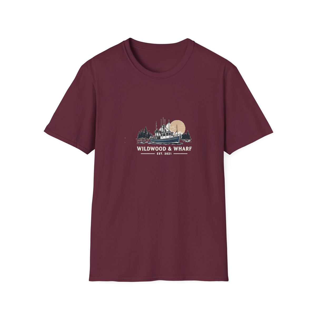 Wildwood & Wharf Fishing Boat Tee