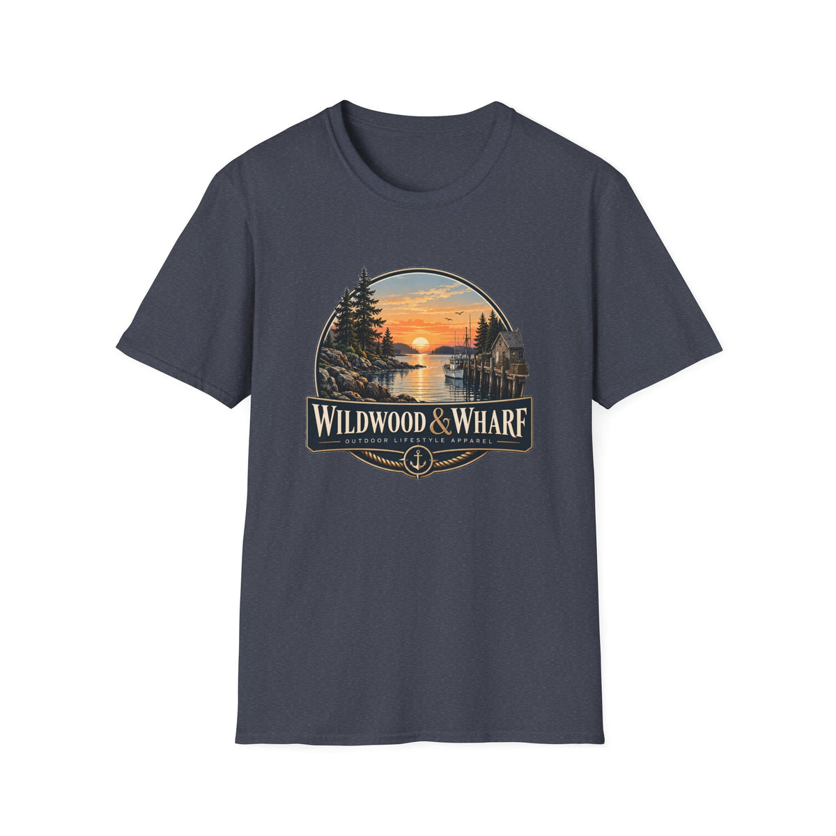 Wildwood & Wharf Harbor Sunset Tee