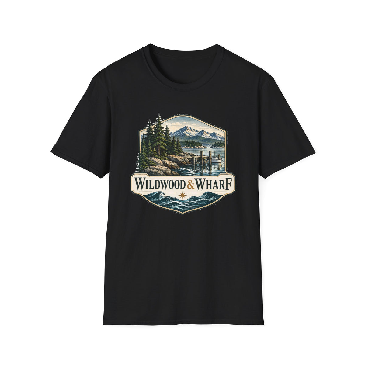 Wildwood & Wharf Mountain Dock Shield Tee