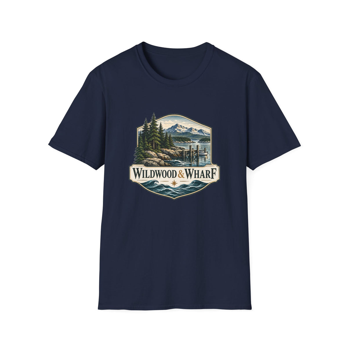 Wildwood & Wharf Harbor Badge Tee