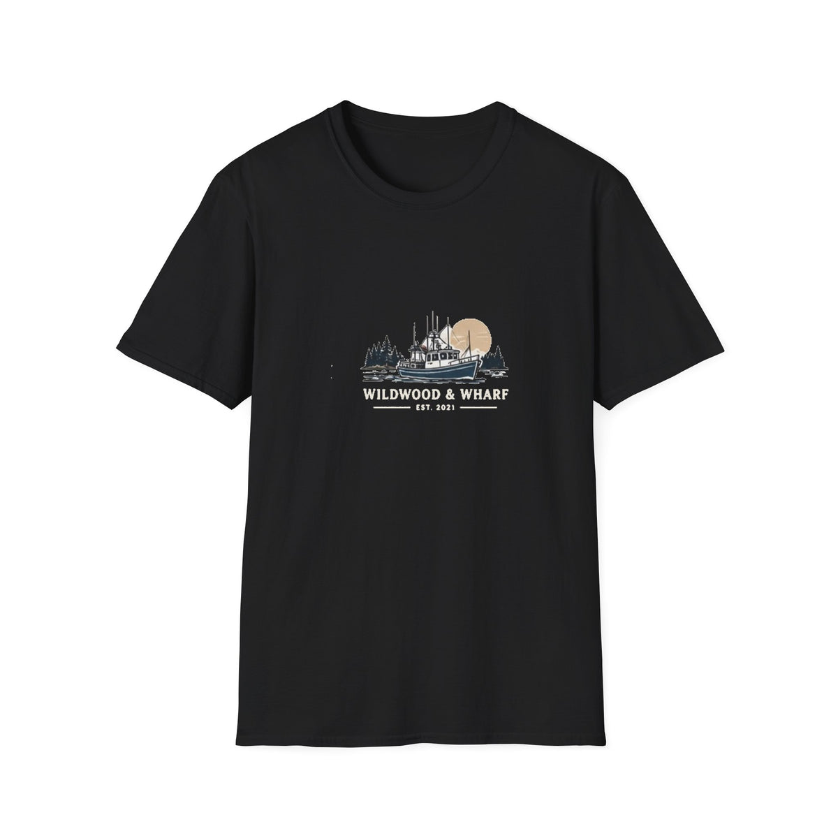 Wildwood & Wharf Fishing Boat Tee