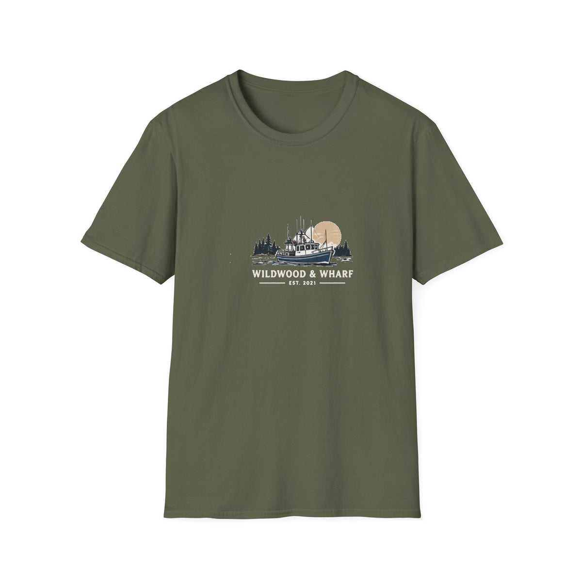 Wildwood & Wharf Fishing Boat Tee